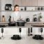 6 pcs knife set with bamboo stand Berlingerhaus Matte Black Collection BH-3136