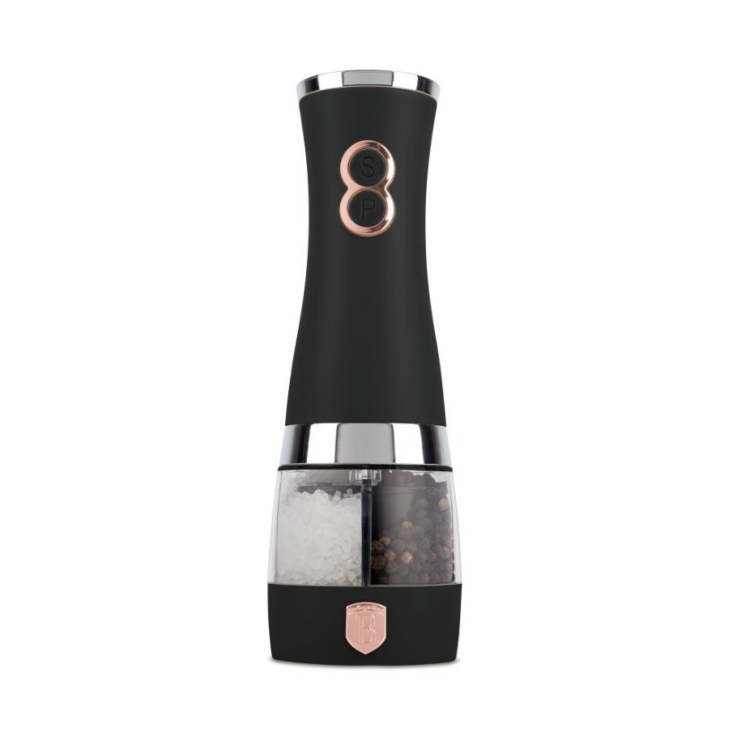 Elektrický mlynček na soľ a korenie 2v1 Berlingerhaus Black Rose Collection BH-9648A-4B