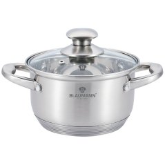 Nerezový kastról 6 L s pokrievkou Ø 24 cm Blaumann Satin Gourmet Line BL-3320