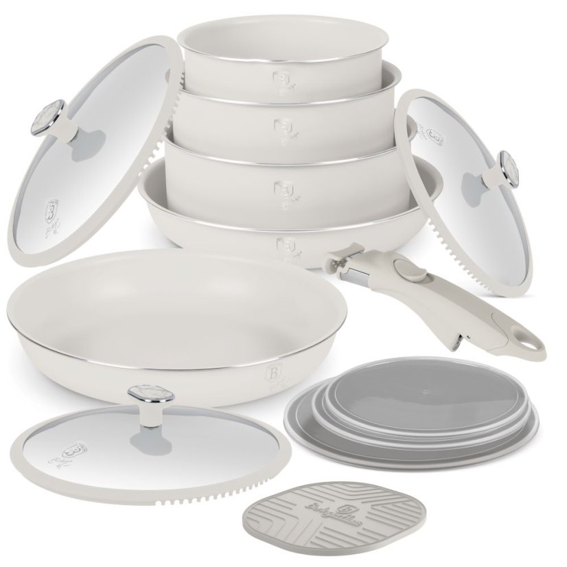 13 pcs cookware set Berlingerhaus Sahara Marble Collection BH-8421