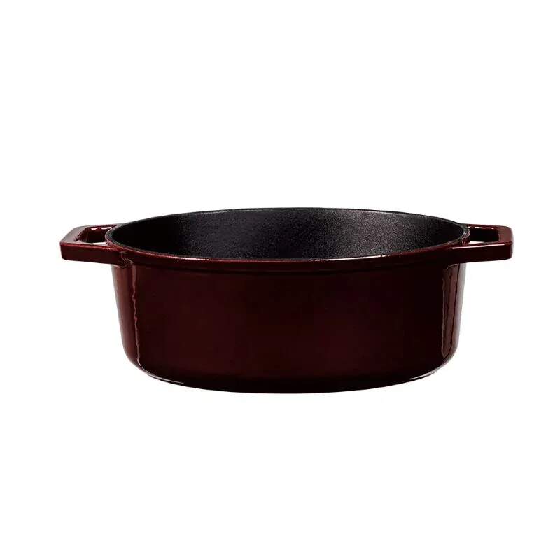 Ťažký liatinový oválny hrniec s vekom 4,65 L Berlingerhaus Burgundy Collection BH-6499