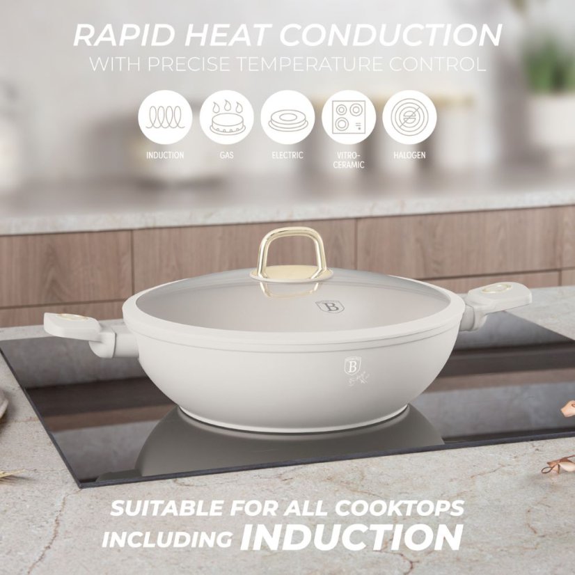 Wok s pokrievkou 30 cm Berlingerhaus Sahara Collection BH-8065