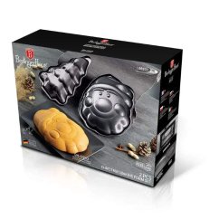 Forma na muffiny a bábovkové cesto sada 2ks x 26cm Berlingerhaus Metallic Line Carbon Pro Edition BH-6950