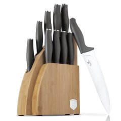 Sada kuchyňských nožů s bambusovým stojanem 10 dílná Berlingerhaus Anthracite Collection BH-2758