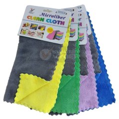 Švédska utierka zo 100 % mikrovlákna set 4 ks 30 x 30 cm na čistenie, leštenie a odmasťovanie BA-1028