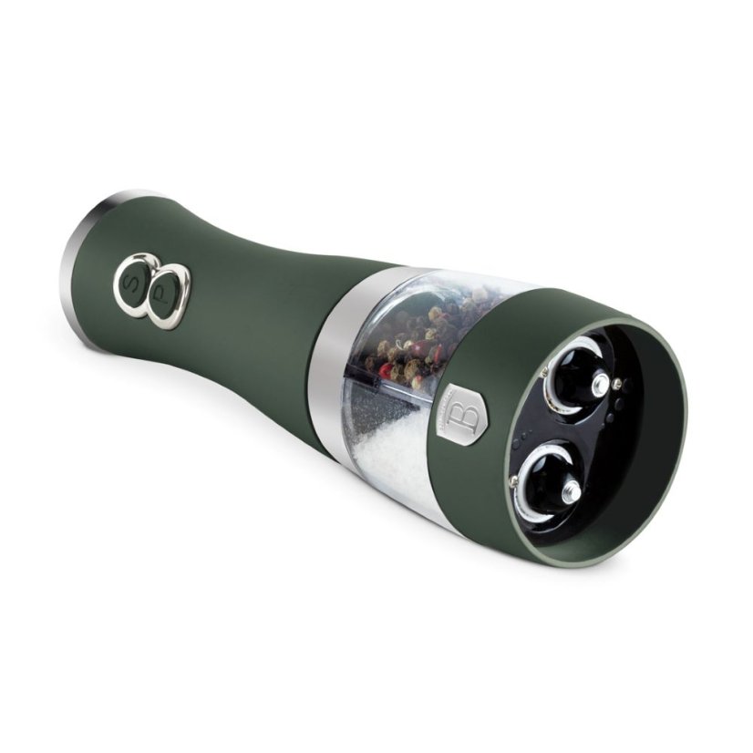 2 in 1 electric pepper and salt mil Berlingerhaus Matte Green Collection BH-9649