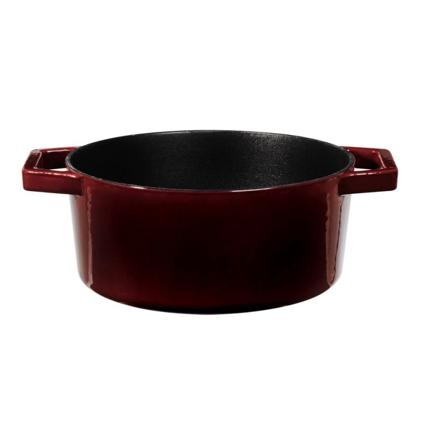 Heavy cast iron casserole with lid Ø 24 cm 4.35 L Berlingerhaus Burgundy Collection BH-6497