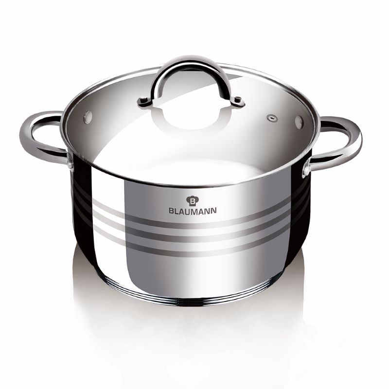 Nerezový kastról 1,8 L s pokrievkou Ø 16 cm Blaumann Gourmet Line BL-1018