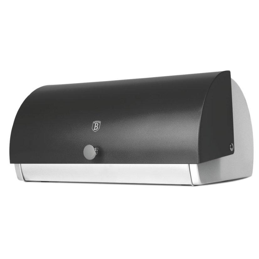 Chlebník s 3 dielnou sadou dóz na potraviny Berlingerhaus Anthracite Collection BH-6738