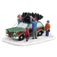 Figúrky Lemax 43081 Preprava vianočného stromčeka