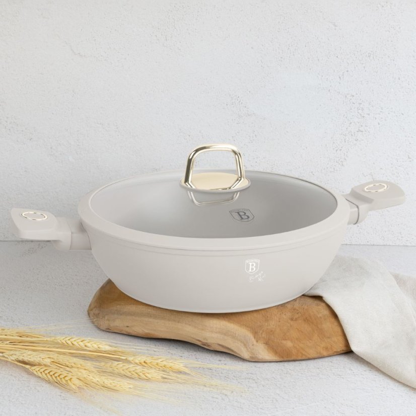Plytký kastról 3,8 L s pokrievkou 28 cm Berlingerhaus Sahara Collection BH-8068