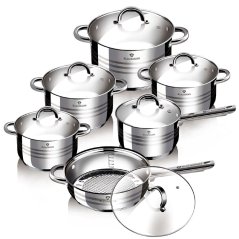 Sada nerezových hrncov 12 dielna Blaumann Gourmet Line BL-1410