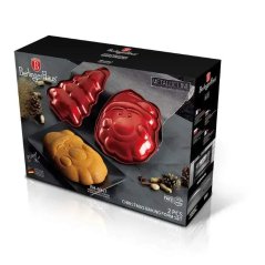 Forma na muffiny a bábovkové cesto sada 2ks x 26cm Berlingerhaus Metallic Line Burgundy BH-6947
