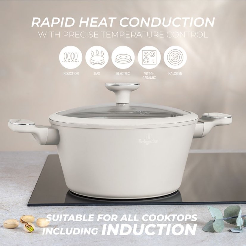 10 pcs cookware set Berlingerhaus Sahara Marble Collection BH-8400