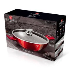 Wok s pokrievkou 30 cm Berlingerhaus Metallic Line Burgundy BH-7110