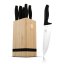 6 pcs knife set with bamboo stand Berlingerhaus Black Rose Collection BH-2970