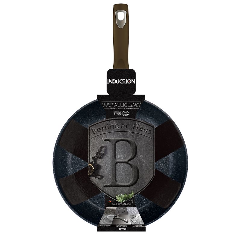 Panvica s mramorovým povrchom 24 cm Berlingerhaus Shiny Black Edition BH-6600