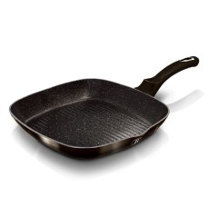 Grilovacia panvica s mramorovým povrchom 28x28 cm Berlingerhaus Shiny Black Edition BH-6611