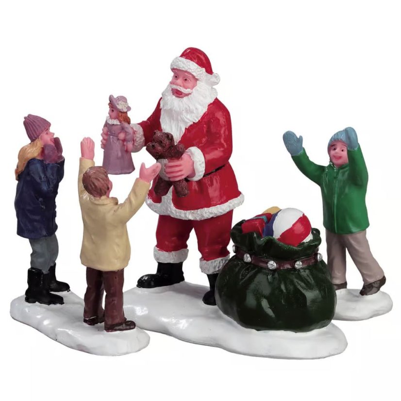 Figúrky Lemax 52318 To je Santa!, 3 dielny set