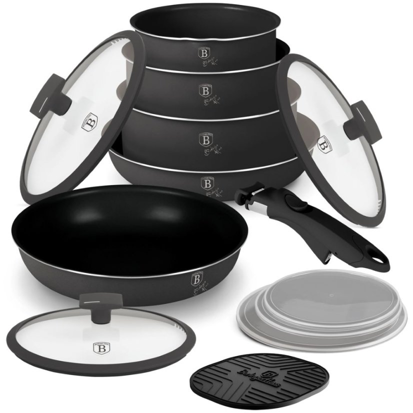 13 pcs cookware set Berlingerhaus Anthracite Collection BH-8252N