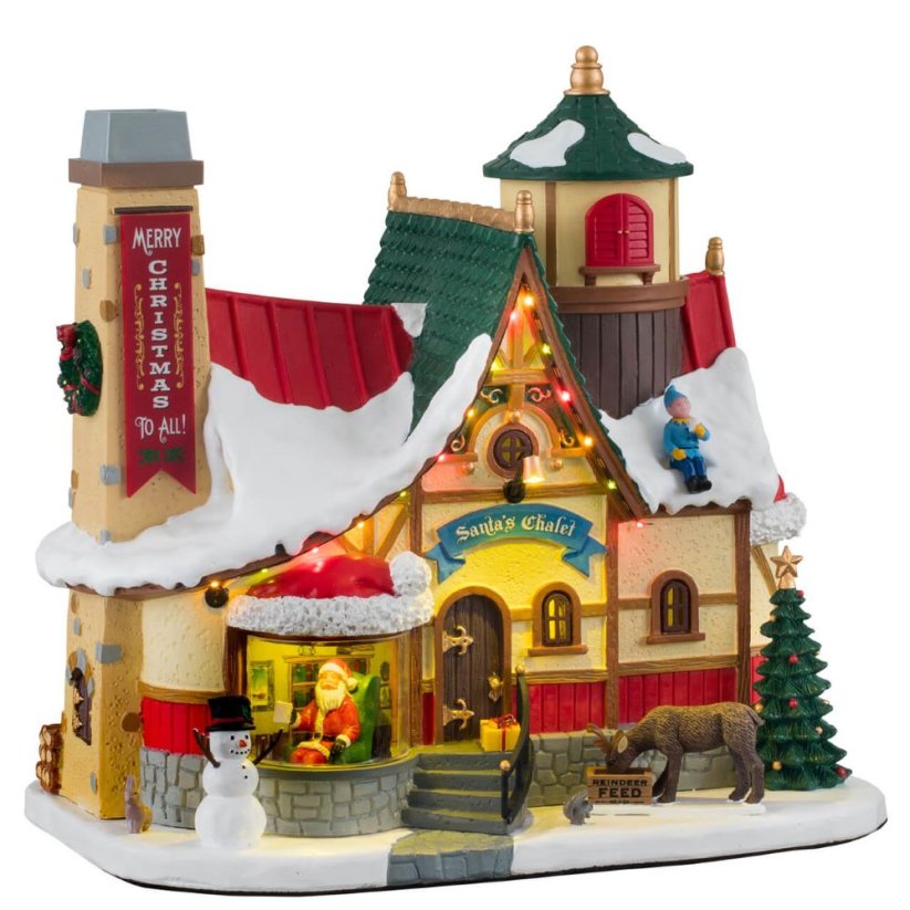 Lighted Building Lemax 15742 Santa's Chalet