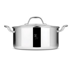 Nerezový kastról 4,5 L s pokrievkou Ø 24 cm Berlingerhaus Eternal Collection BH-8509N