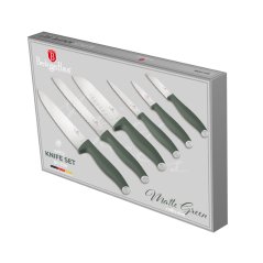 6 pcs knife set Berlingerhaus Matte Green Collection BH-3138