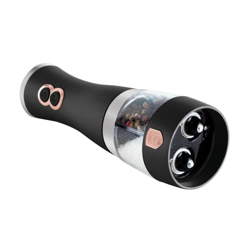 Elektrický mlynček na soľ a korenie 2v1 Berlingerhaus Black Rose Collection BH-9648A-4B