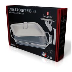 Servírovacia misa a sklenená zapekacia misa 2,4 L Berlingerhaus Unique Food Warmer BH-1985