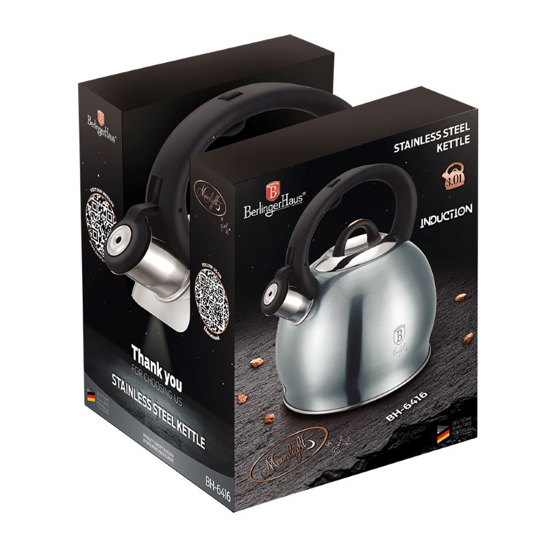 Berlingerhaus čajník 3,0 L pískacia kanvica Moonlight Edition BH-6416