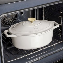 Ťažký liatinový oválny hrniec s vekom 4,65 L Berlingerhaus Sahara Collection BH-6540
