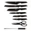 Sada kuchynských nožov v otočnom stojane 8 dielna Berlingerhaus Black Rose Collection BH-2692