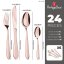 Příbor sada 24 kusů Berlingerhaus Metallic Line Special Rose Gold BH-3076