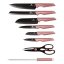 Sada kuchynských nožov v otočnom stojane 8 dielna Berlingerhaus I-Rose Edition BH-2585