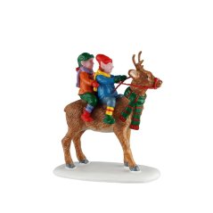 Figúrky Lemax 52529 Romantická jazda na sobovi