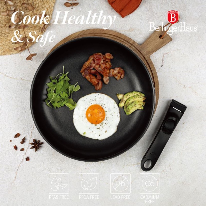 Sada varných a zapekacích mís s odnímateľnou rukoväťou 13 dielna vhodná do rúry do 220°C Berlingerhaus Leonardo Nordic Collection BH-8418