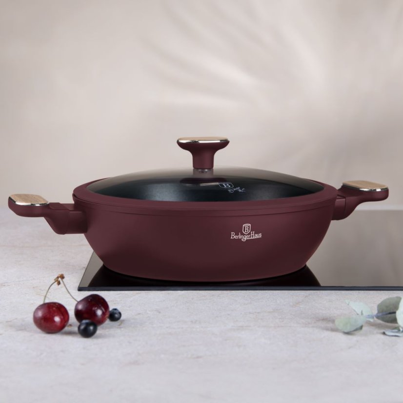 Plytký kastról 3,8 L s pokrievkou 28 cm Berlingerhaus Leonardo Nordic Collection BH-8299