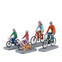 Figúrky Lemax 32220 Rodinka na bicykloch