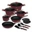 15 pcs cookware set Berlingerhaus Leonardo Nordic Collection BH-8306