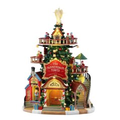 Svítící domeček Lemax 55311 Vánoční věž Tannenbaum