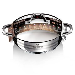 Nerezový kastról 2,75 L s pokrievkou Ø 22 cm Blaumann Gourmet Line BL-1002A