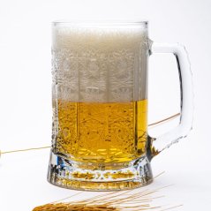 Ručne brúsený pohár na pivo Milan 500 ml