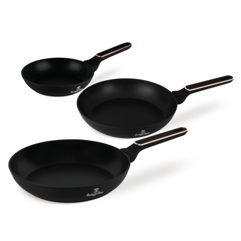 3 pcs frypan set Berlingerhaus Black Rose Collection BH-8360