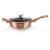 Hlboká panvica s pokrievkou 3,8 L s mramorovým povrchom 28 cm Berlingerhaus Metallic Line Rose Gold BH-1518N