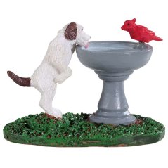 Figurines Lemax 94535 Bird Bath Dog Fountain