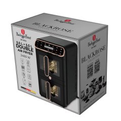 Horkovzdušná fritéza s dvojitým košem 5,5+ 5,5L s průhlednými okénky Berlingerhaus Black Rose Collection BH-9802