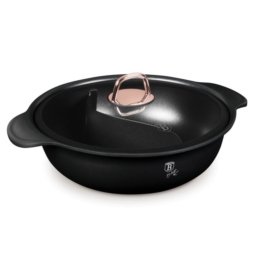Plytký kastról 4,2 L s titanovým povrchom 30 cm Berlingerhaus Black Rose Collection BH-8627