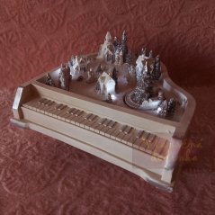 Vianočná hudobná skrinka so zvonkohrou Piano