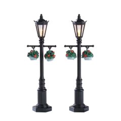 Pouličné osvetlenie Lemax 74231 Staroanglické lampy, 2 dielny set