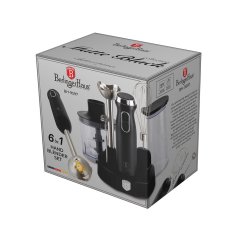 Ručný tyčový mixér 800W s príslušenstvom 6ks set Berlingerhaus Black Silver/Matte Black Collection BH-9597
